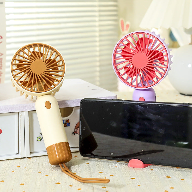 Mini Ventilateur Portable Rechargeable avec Poignée Ergonomique 3