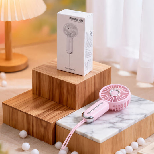 Mini Ventilateur Portable Rechargeable avec Poignée Ergonomique 4