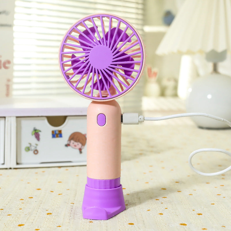 Mini Ventilateur Portable Rechargeable avec Poignée Ergonomique 4