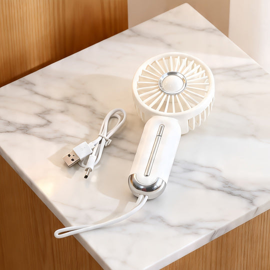 Mini Ventilateur Portable Rechargeable avec Poignée Ergonomique 5