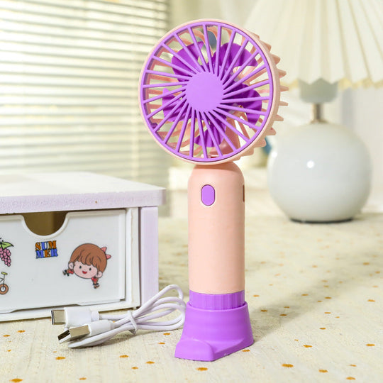 Mini Ventilateur Portable Rechargeable avec Poignée Ergonomique 6