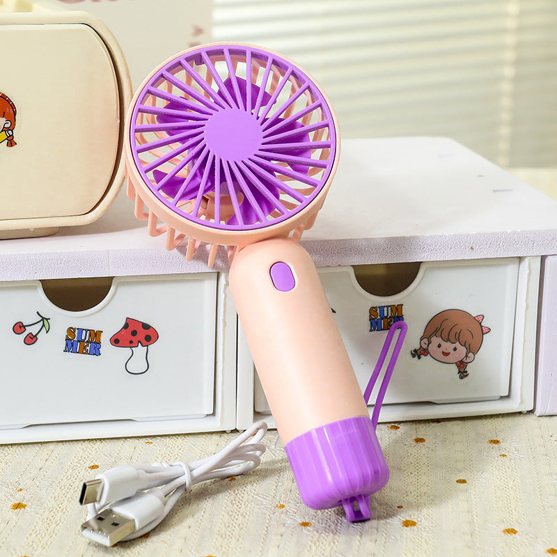 Mini Ventilateur Portable Rechargeable avec Poignée Ergonomique 7