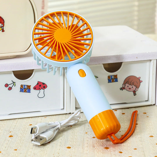 Mini Ventilateur Portable Rechargeable avec Poignée Ergonomique 8