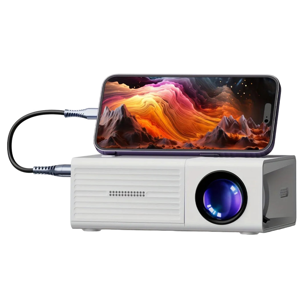 Mini Vidéoprojecteur Portable 3000 Lumens Compact pour Cinéma et Présentations 0