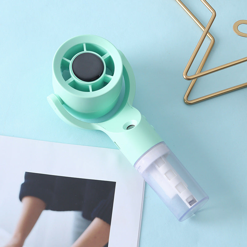 Mini ventilateur portable multifonction avec pulvérisateur rafraîchissant 7