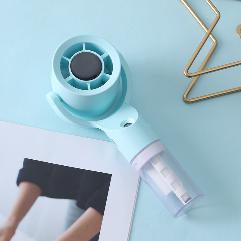 Mini ventilateur portable multifonction avec pulvérisateur rafraîchissant 8