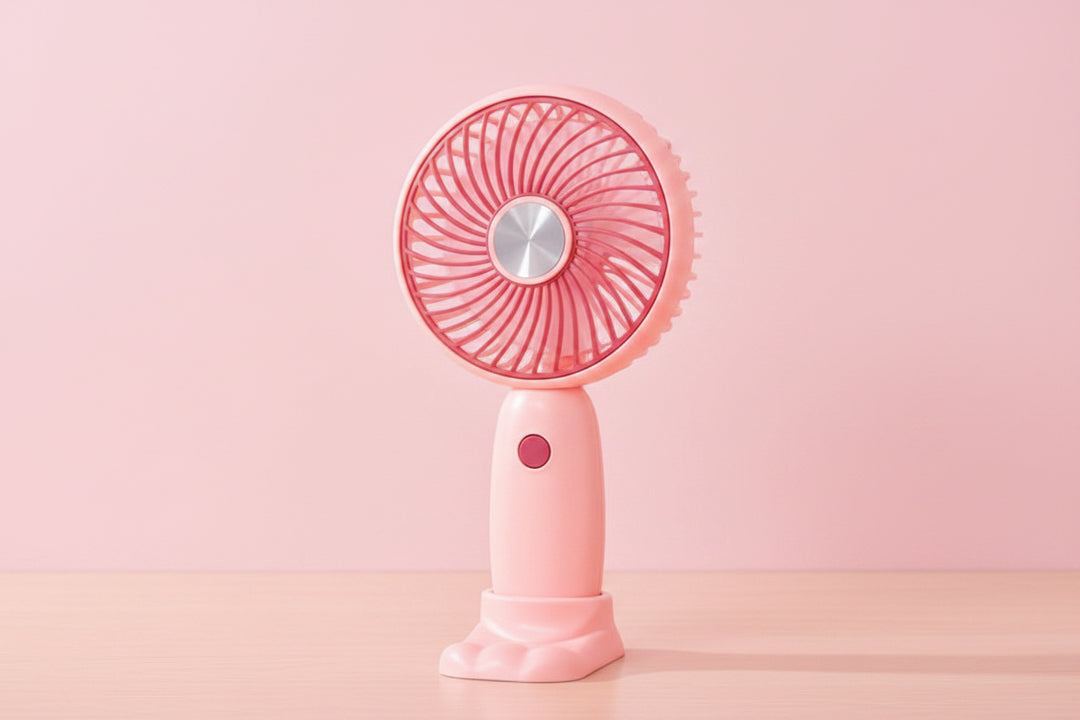 Mini ventilateur portable rechargeable USB unisexe avec support pliable et embouts amovibles 20