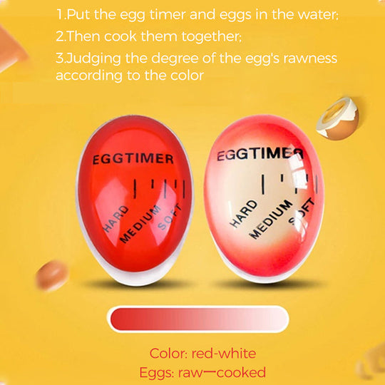 Minuteur Cuisine à Changement de Couleur Pratique pour Œufs Parfaits 6