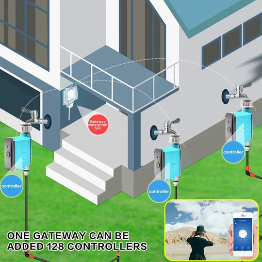 Minuteur d'Arrosage Intelligent pour Jardin avec Contrôle WiFi et Bluetooth 3