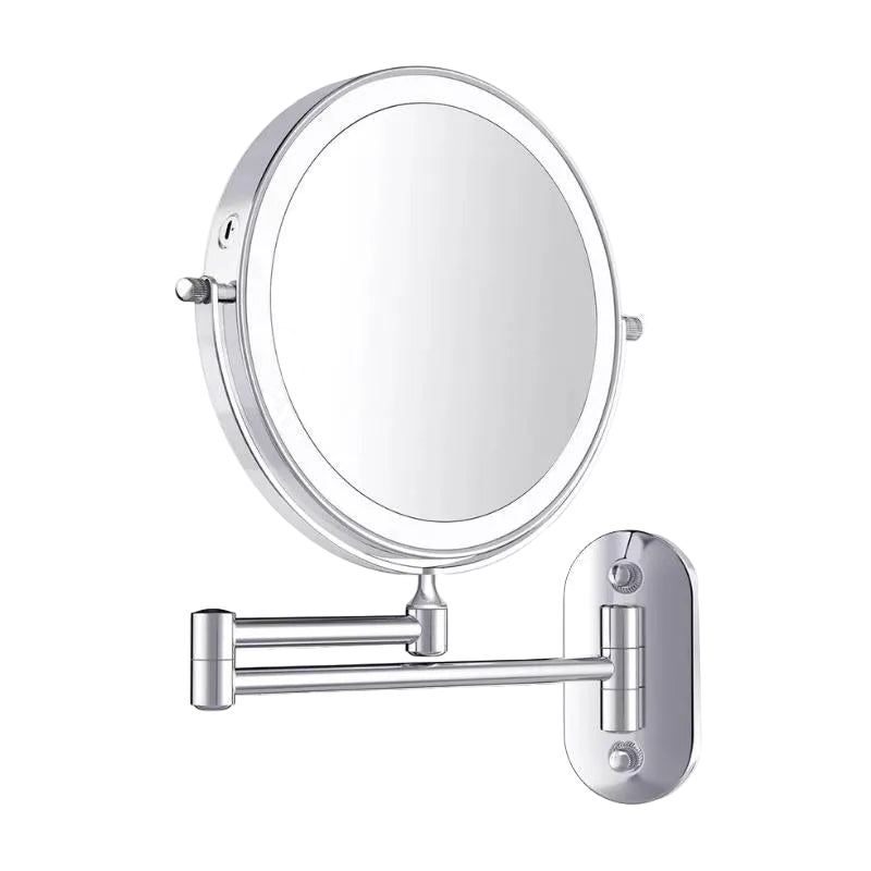 Miroir Coiffeuse Lumineux LED Rechargeable avec Grossissement 5x et 10x pour Maquillage 0