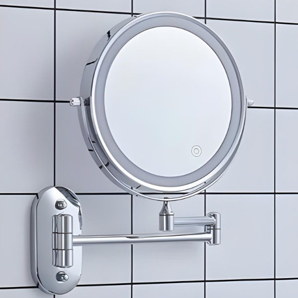 Miroir Coiffeuse Lumineux LED Rechargeable avec Grossissement 5x et 10x pour Maquillage 2