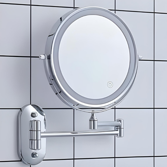 Miroir Coiffeuse Lumineux LED Rechargeable avec Grossissement 5x et 10x pour Maquillage 2