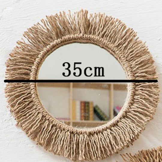 Miroir Mural Boho en Corde 0