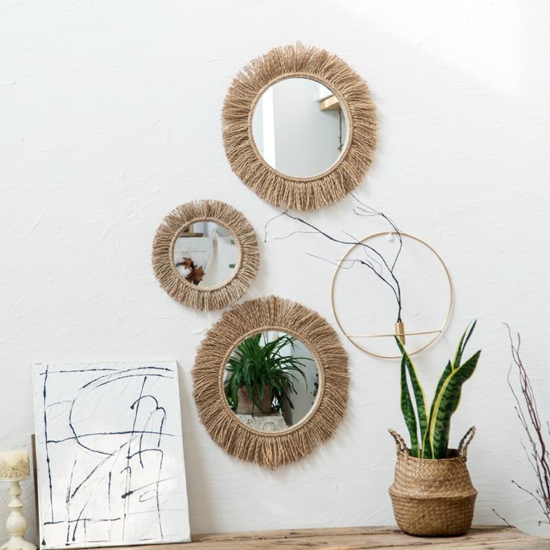 Miroir Mural Boho en Corde 1
