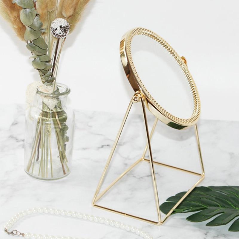 Miroir de Maquillage Doré avec Grossissement 1x/10x 4