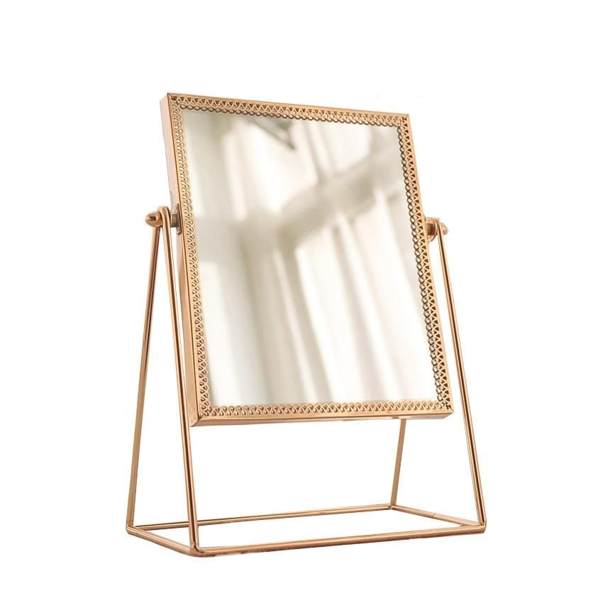 Miroir de Maquillage Doré avec Grossissement 1x/10x 6