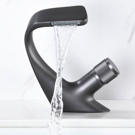 Mitigeur Salle de Bain Moderne à Bec Cascade pour Lavabo 3