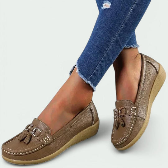 Mocassins Décontractés en Cuir pour Femmes 1