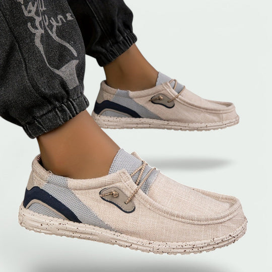 Mocassins Décontractés pour Hommes en Toile avec Lacets Décoratifs 2