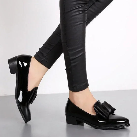 Mocassins Femmes Chic avec Noeud Décoratif et Bout Pointu 4