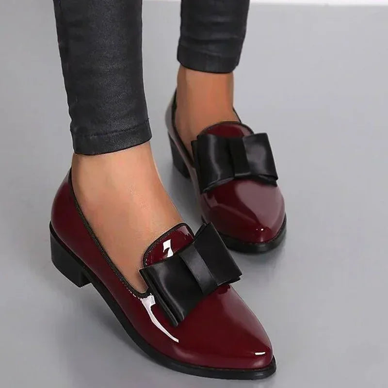 Mocassins Femmes Chic avec Noeud Décoratif et Bout Pointu 5