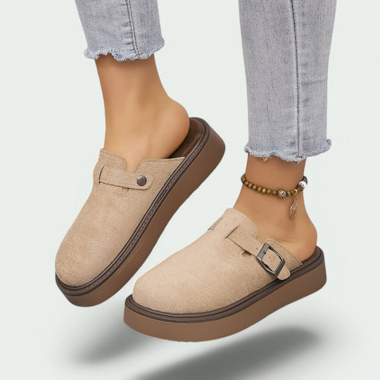 Mocassins Femmes Rétro Cuir PU Semelle Caoutchouc 1