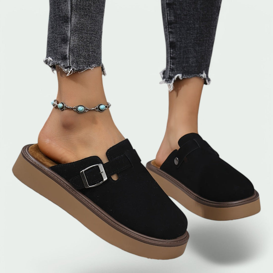 Mocassins Femmes Rétro Cuir PU Semelle Caoutchouc 2