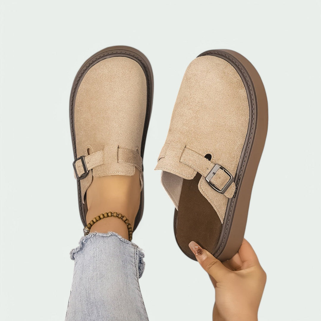 Mocassins Femmes Rétro Cuir PU Semelle Caoutchouc 3