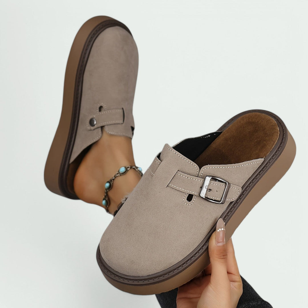 Mocassins Femmes Rétro Cuir PU Semelle Caoutchouc 5
