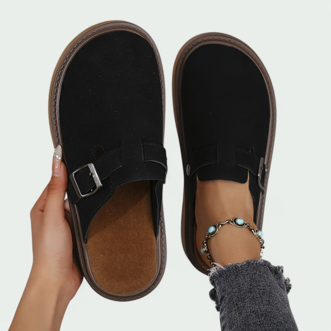 Mocassins Femmes Rétro Cuir PU Semelle Caoutchouc 9