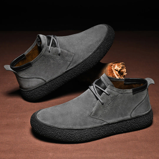 Mocassins Mi-Hauts pour Hommes avec Semelle Texturée et Détail à Lacets 2