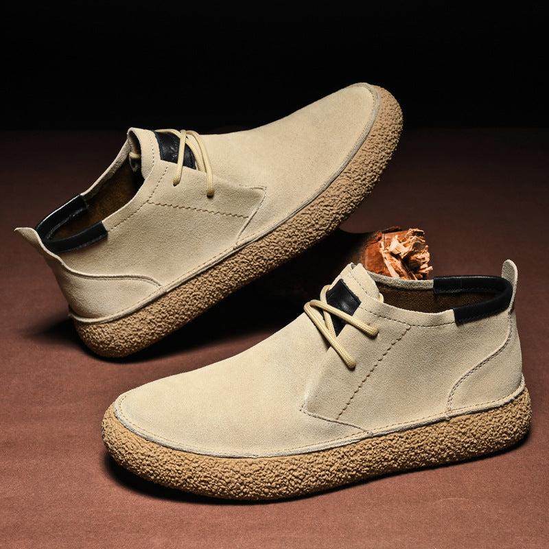 Mocassins Mi-Hauts pour Hommes avec Semelle Texturée et Détail à Lacets 3