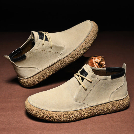 Mocassins Mi-Hauts pour Hommes avec Semelle Texturée et Détail à Lacets 3