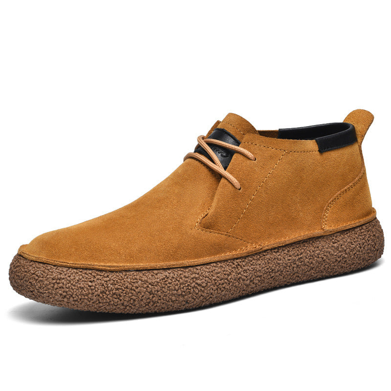 Mocassins Mi-Hauts pour Hommes avec Semelle Texturée et Détail à Lacets 5
