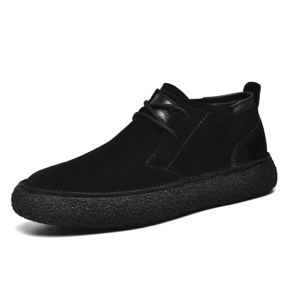Mocassins Mi-Hauts pour Hommes avec Semelle Texturée et Détail à Lacets 8