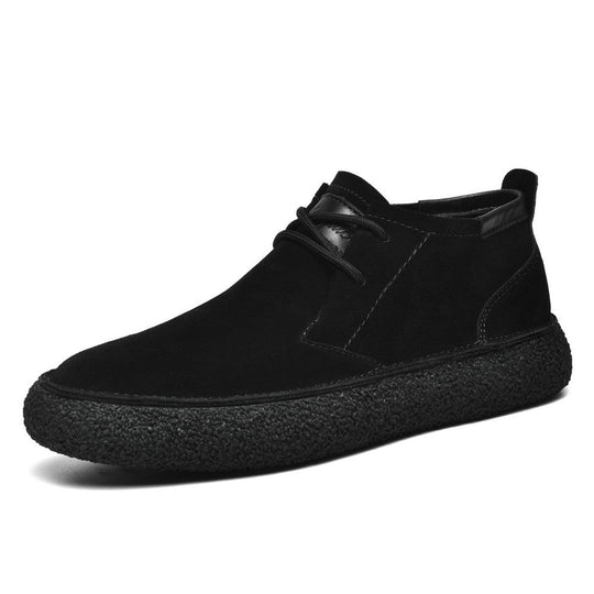 Mocassins Mi-Hauts pour Hommes avec Semelle Texturée et Détail à Lacets 8