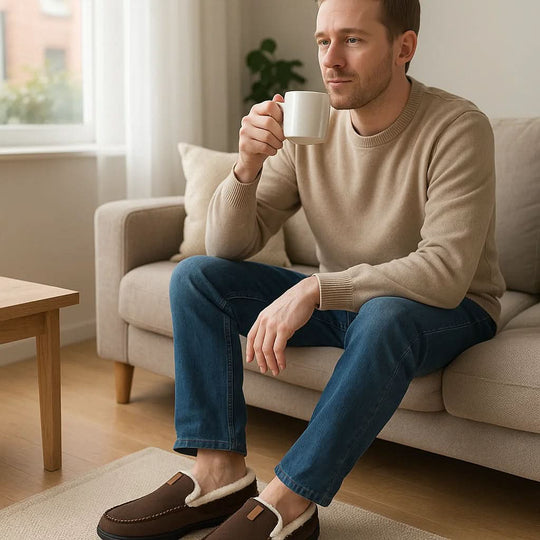 Mocassins Pour Hommes Confortables Classiques Pour L'Hiver 1