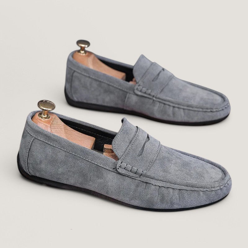 Mocassins Pour Hommes En Daim Antidérapants Design Intemporel 2