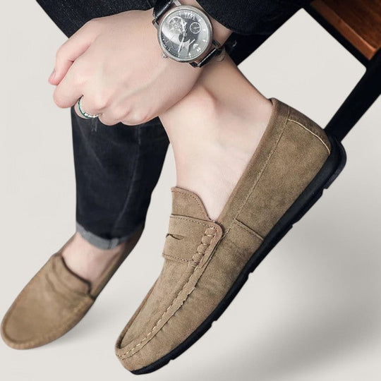 Mocassins Pour Hommes En Daim Antidérapants Design Intemporel 3