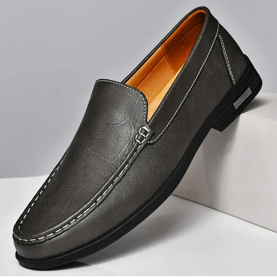 Mocassins pour hommes en cuir italien classique 10
