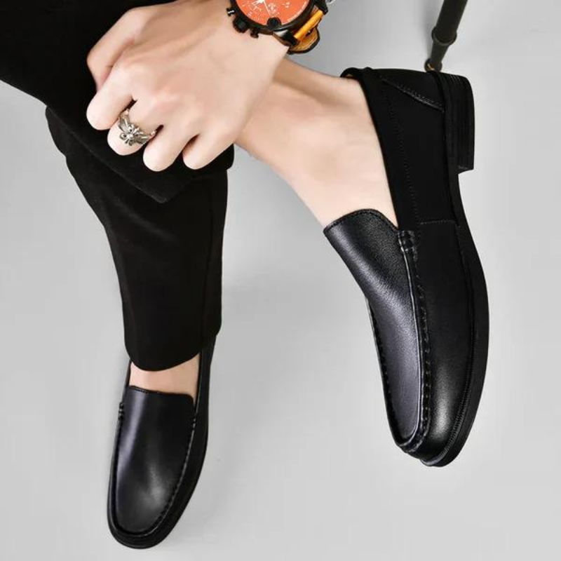 Mocassins pour hommes en cuir italien classique 7
