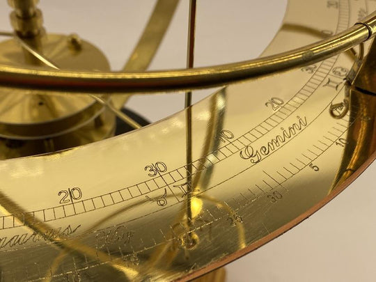 Modèle Grand Orrery Solaire Planètes et Lunes en Pierre Semi-Précieuse 5