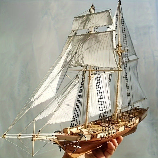 Modèle de Bateau à Voile Puzzle 3D Détailé 1