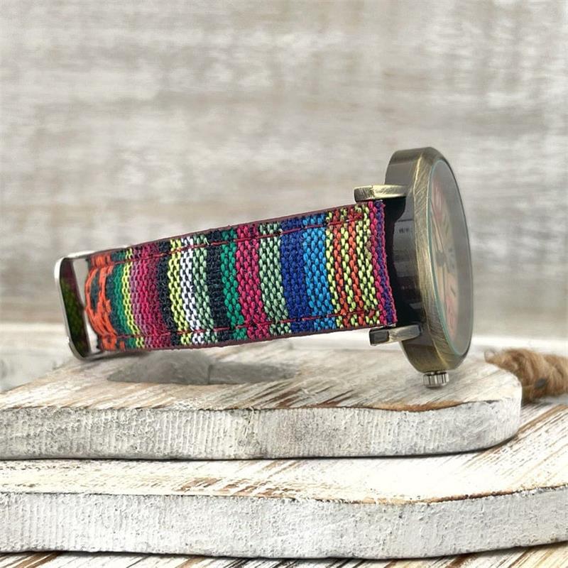 Montre Femme Design Unique Multicolore Tressée 1