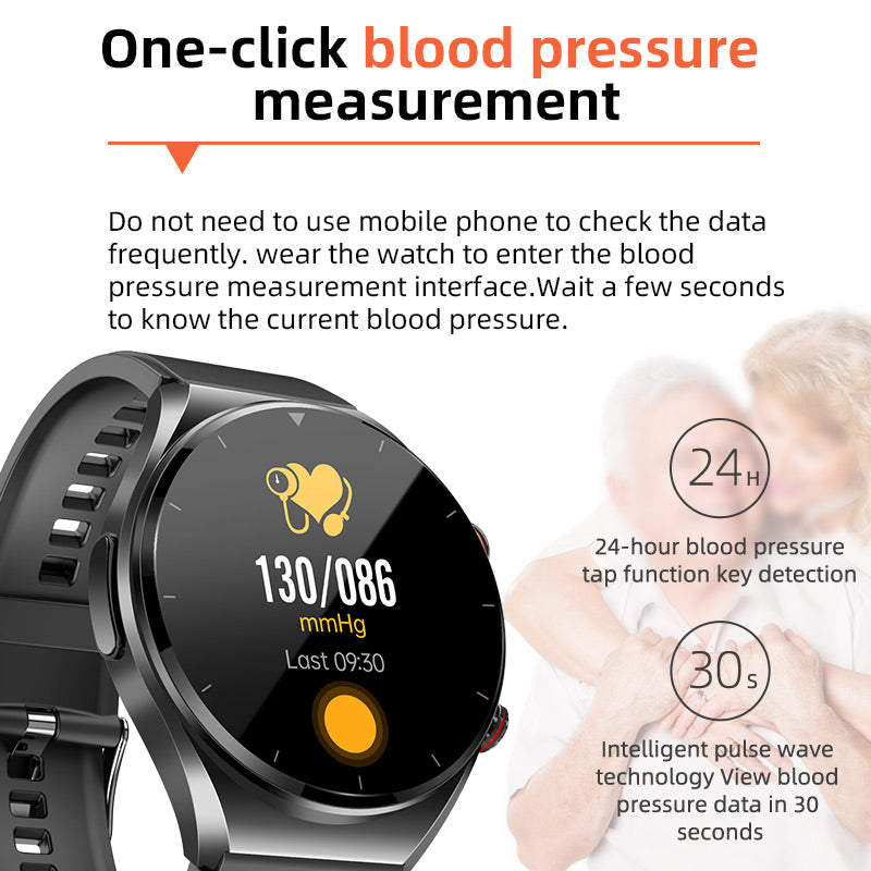 Montre Intelligente Connectée pour Hommes et Femmes avec Suivi de Santé et ECG 8