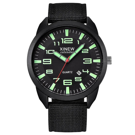 Montre Unisexe à Quartz avec Cadran Lumineux 0