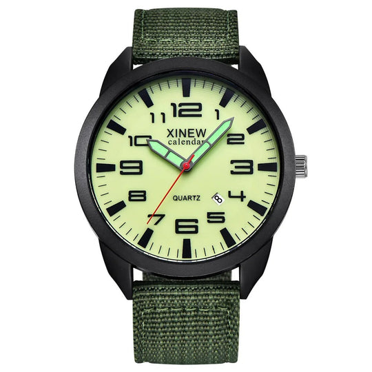 Montre Unisexe à Quartz avec Cadran Lumineux 1