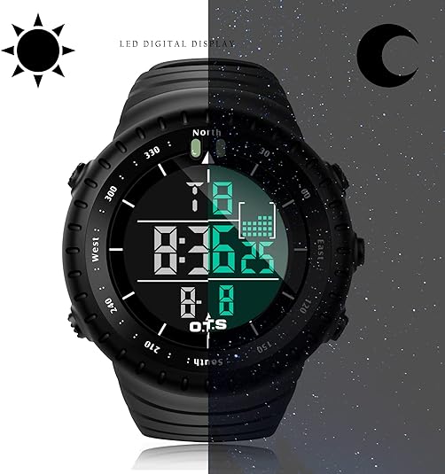 Montre de Sport Numérique Tactique pour Hommes 2