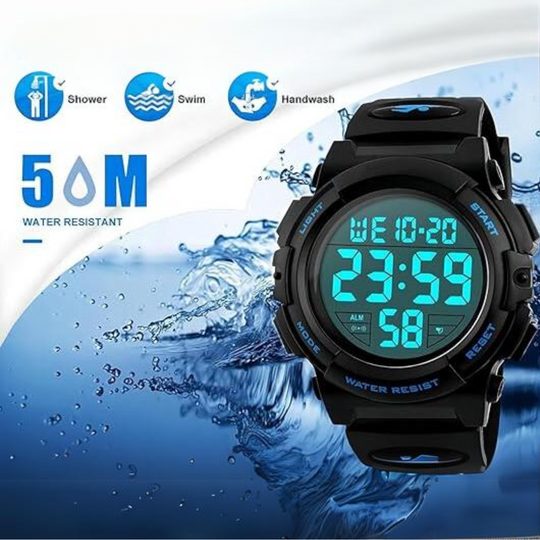 Montre de Sport Numérique pour Hommes Style Militaire 4