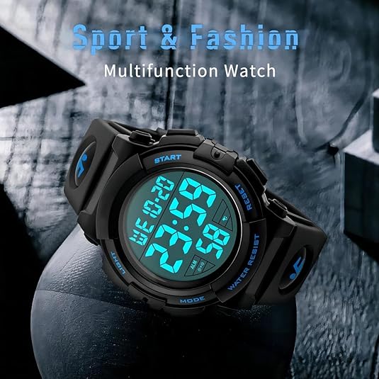 Montre de Sport Numérique pour Hommes Style Militaire 5